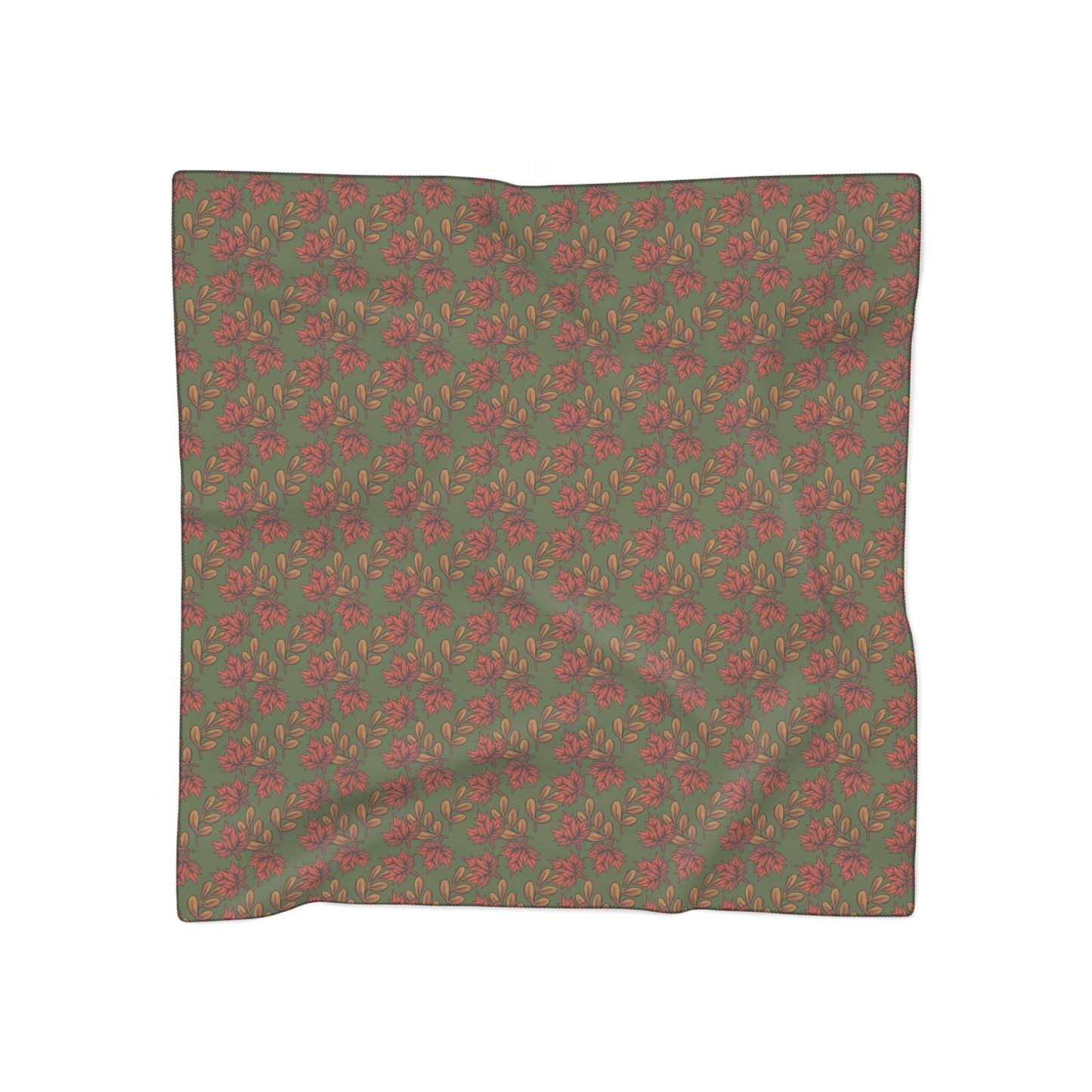 Autumn Leaves Nature Green Witches Veil | Witchy Pagan Scarf