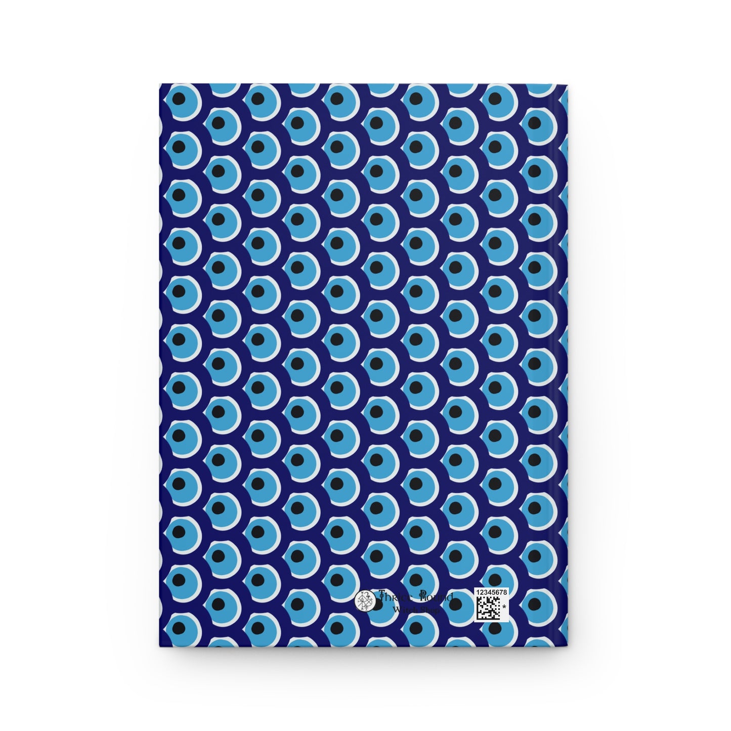 Evil Eye Pattern | Blank Hardcover Book of Shadows | Grimoire for Witches, Pagans, Wiccans