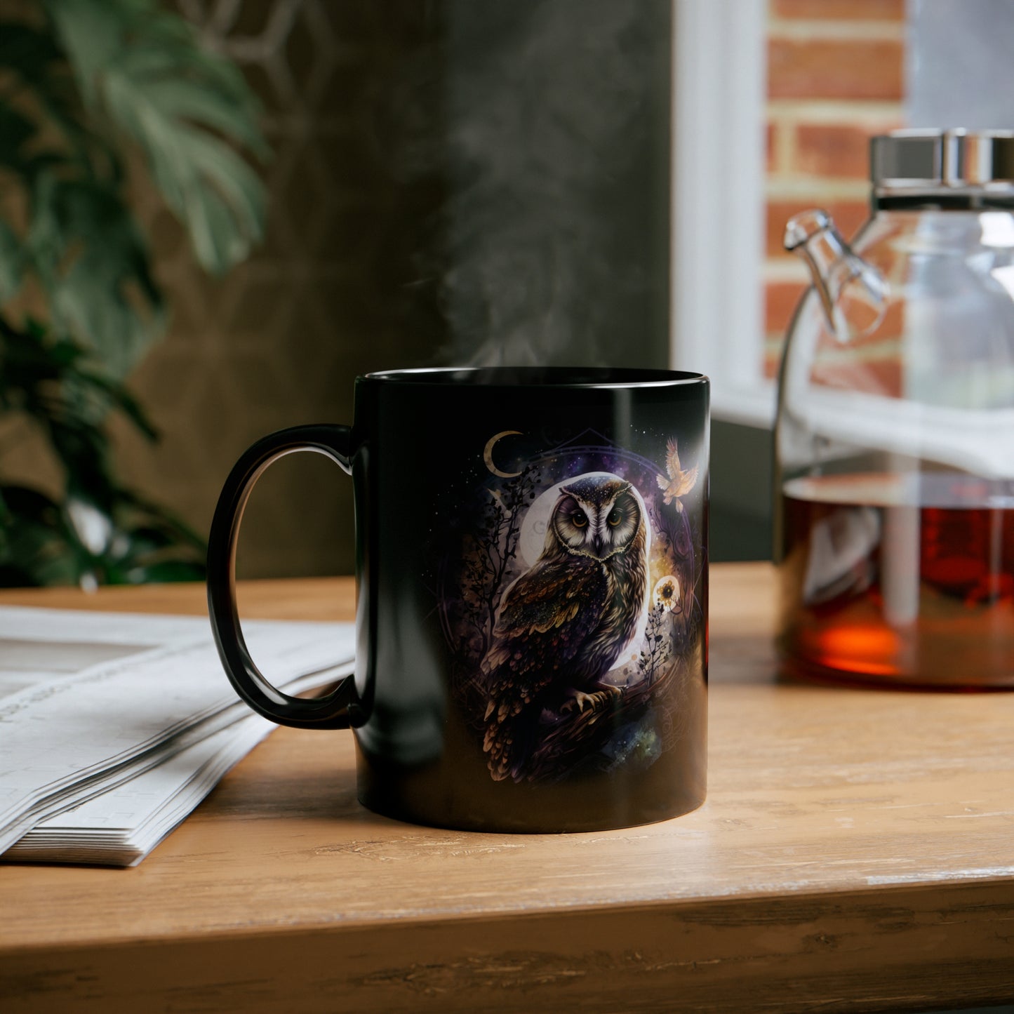 Mysterious Moonlit Owl Mug