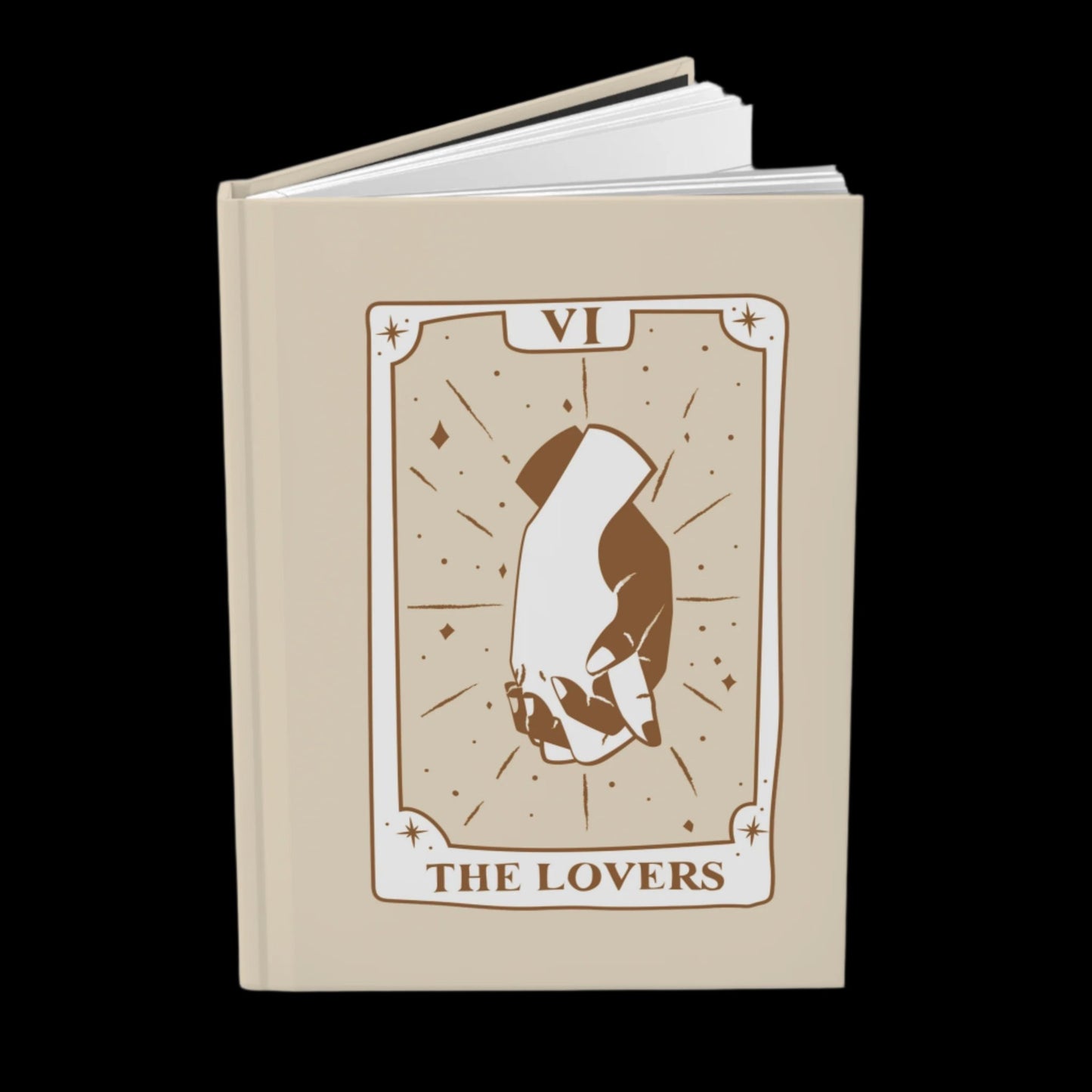 The Lovers Tarot Hardcover Notebook | Tarot journal