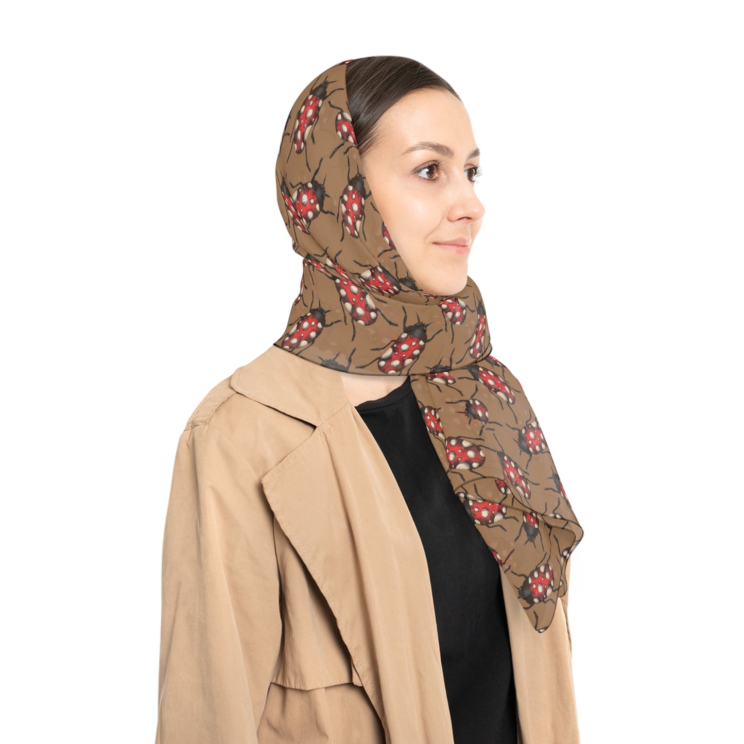 Ladybug Woodland Witches Veil | Witchy Pagan Scarf