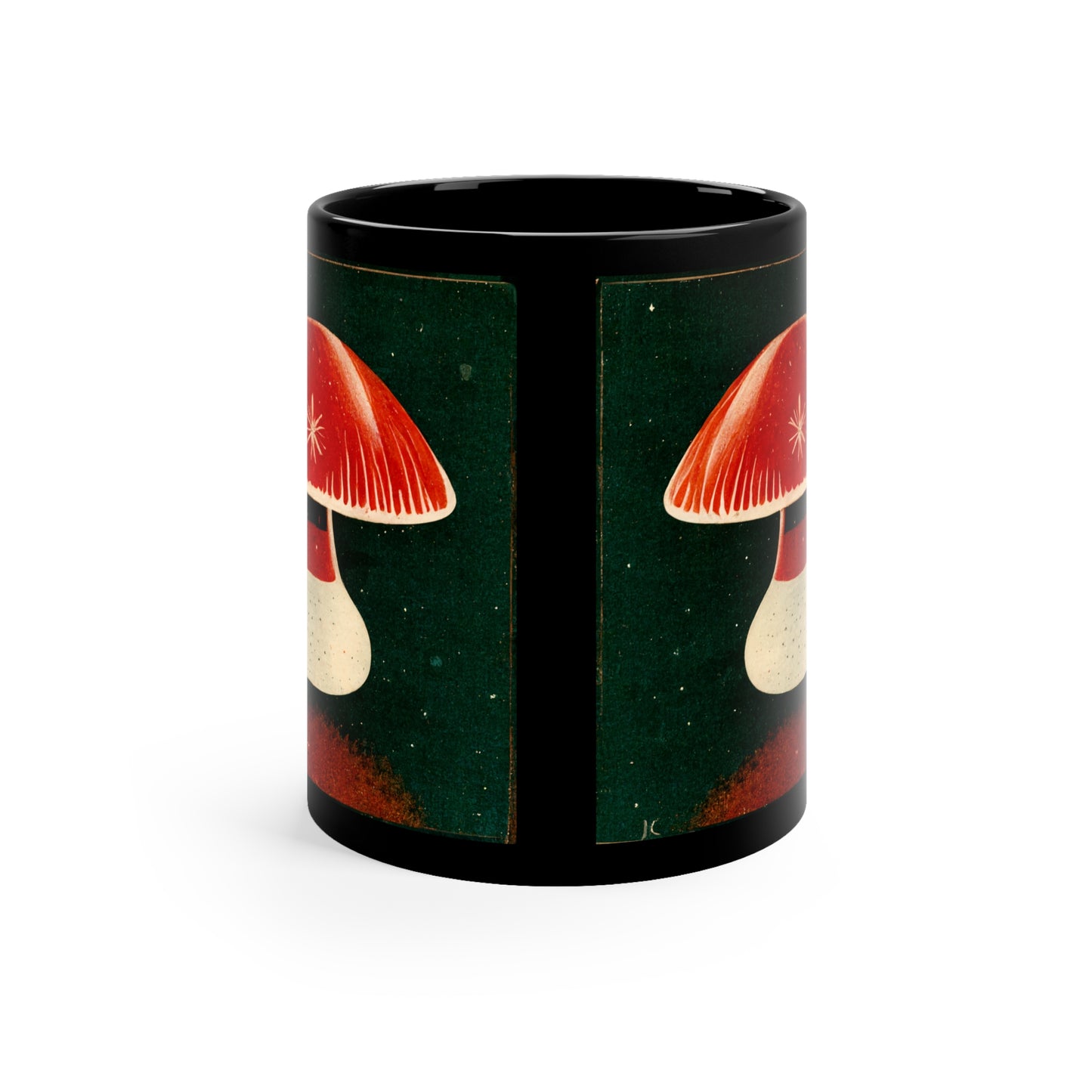 Vintage 50s Style Mushroom Mug