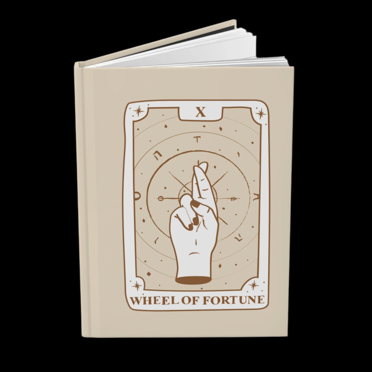 Wheel of Fortune Tarot Hardcover Notebook | Tarot journal | book of shadows | grimoire