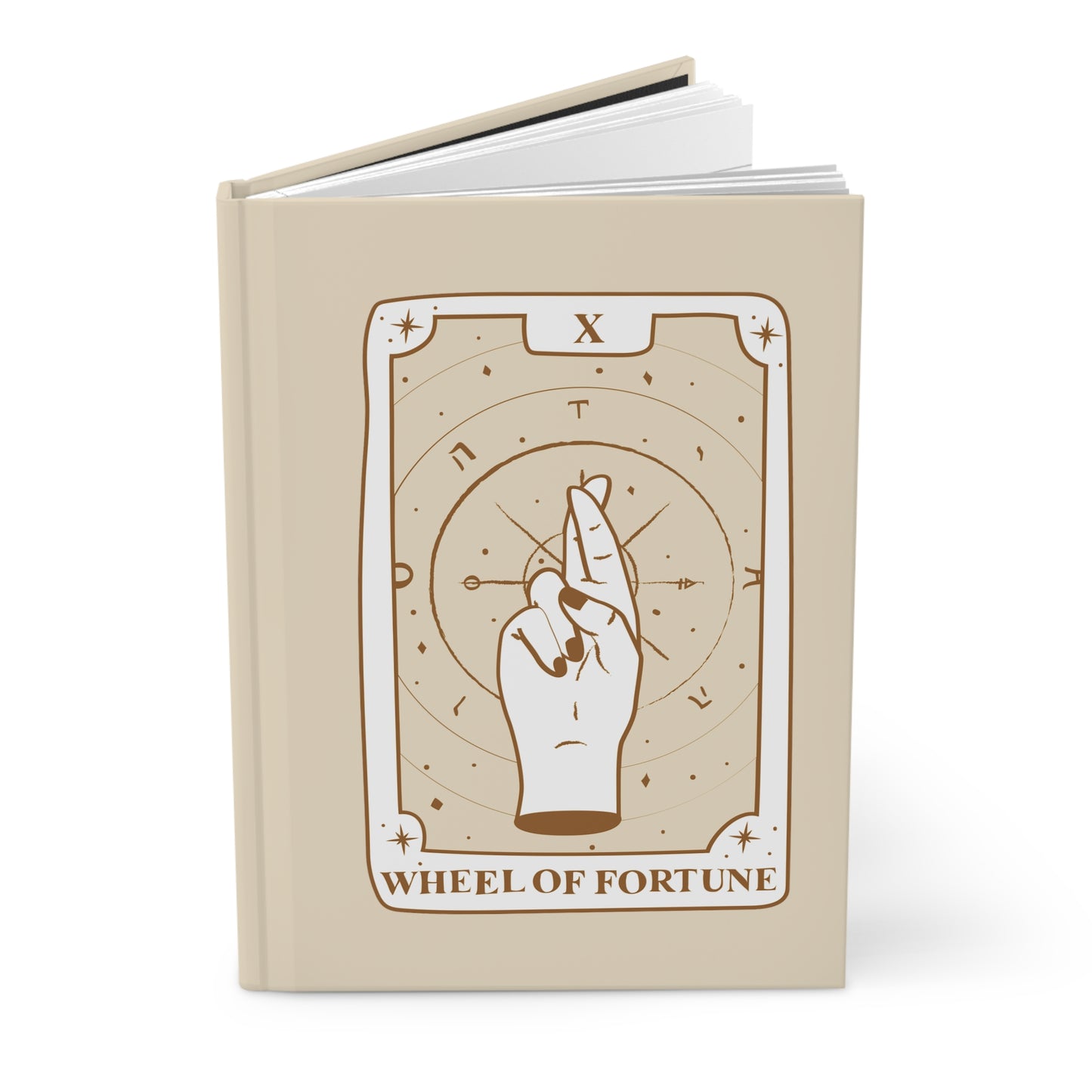 Wheel of Fortune Tarot Hardcover Notebook | Tarot journal | book of shadows | grimoire