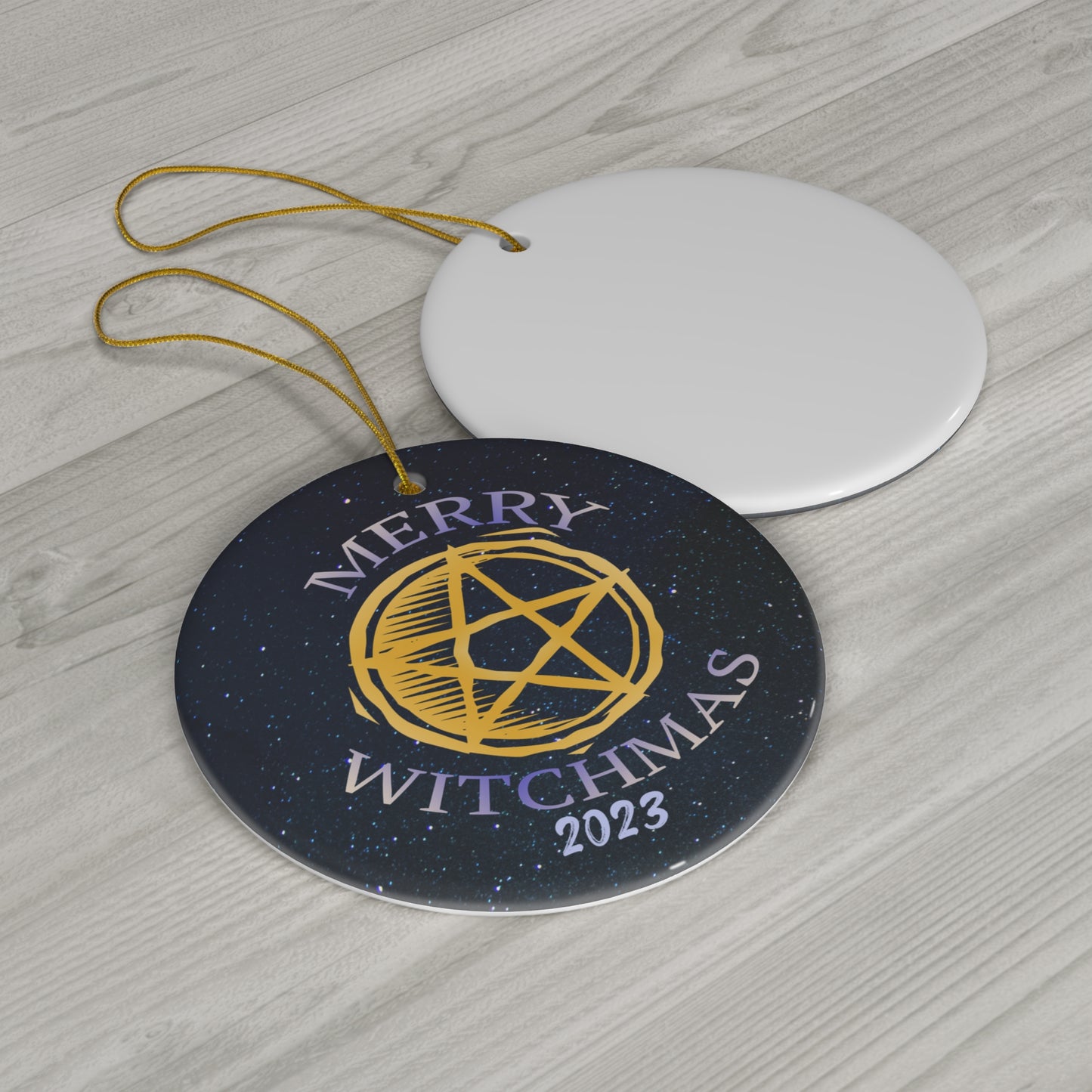 Merry Witchmas 2023 - Yule Ornament - Christmas Ornament - Pagan Ornament - Pagan gift, Pagan Man Gift, Wiccan Gift, Witch Gift