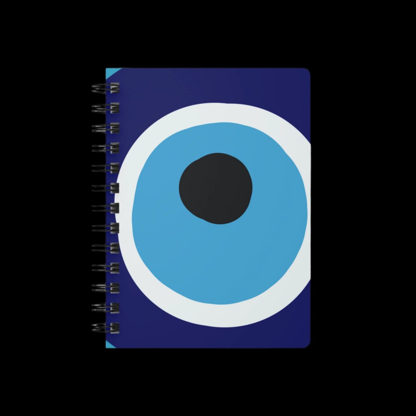 Evil Eye Spiral Bound Notebook | Lined Pages | Grimoire | Book of Shadows