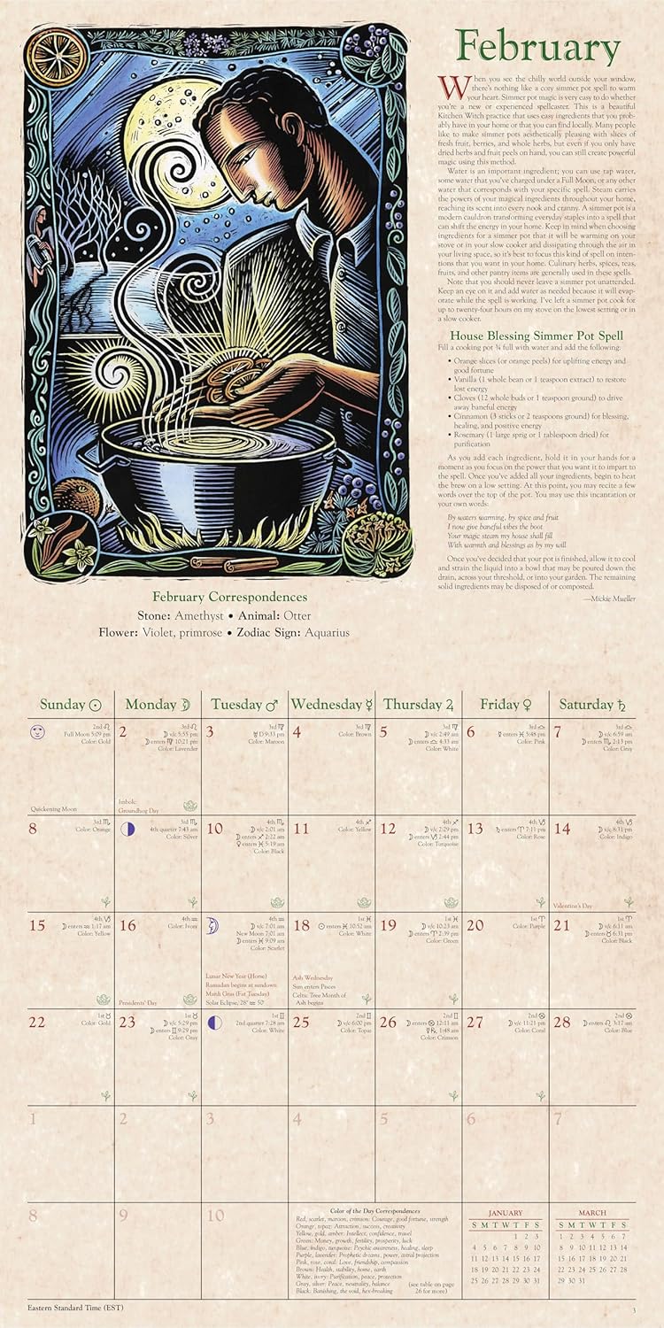 Llewellyn's 2026 Witches' Calendar | Wall Calendar