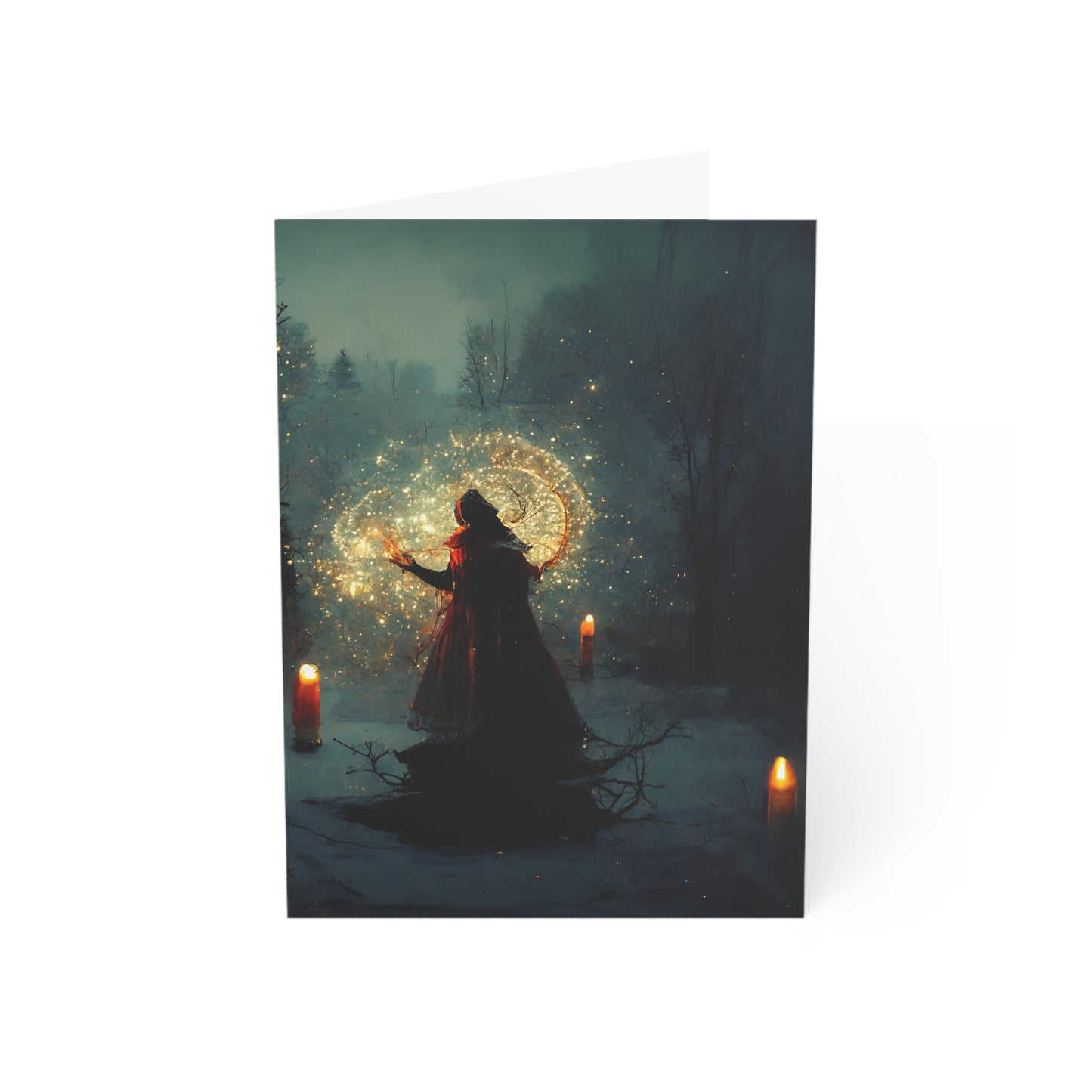 Winter Witch Yule Cards | Witchy Winter Solstice Cards