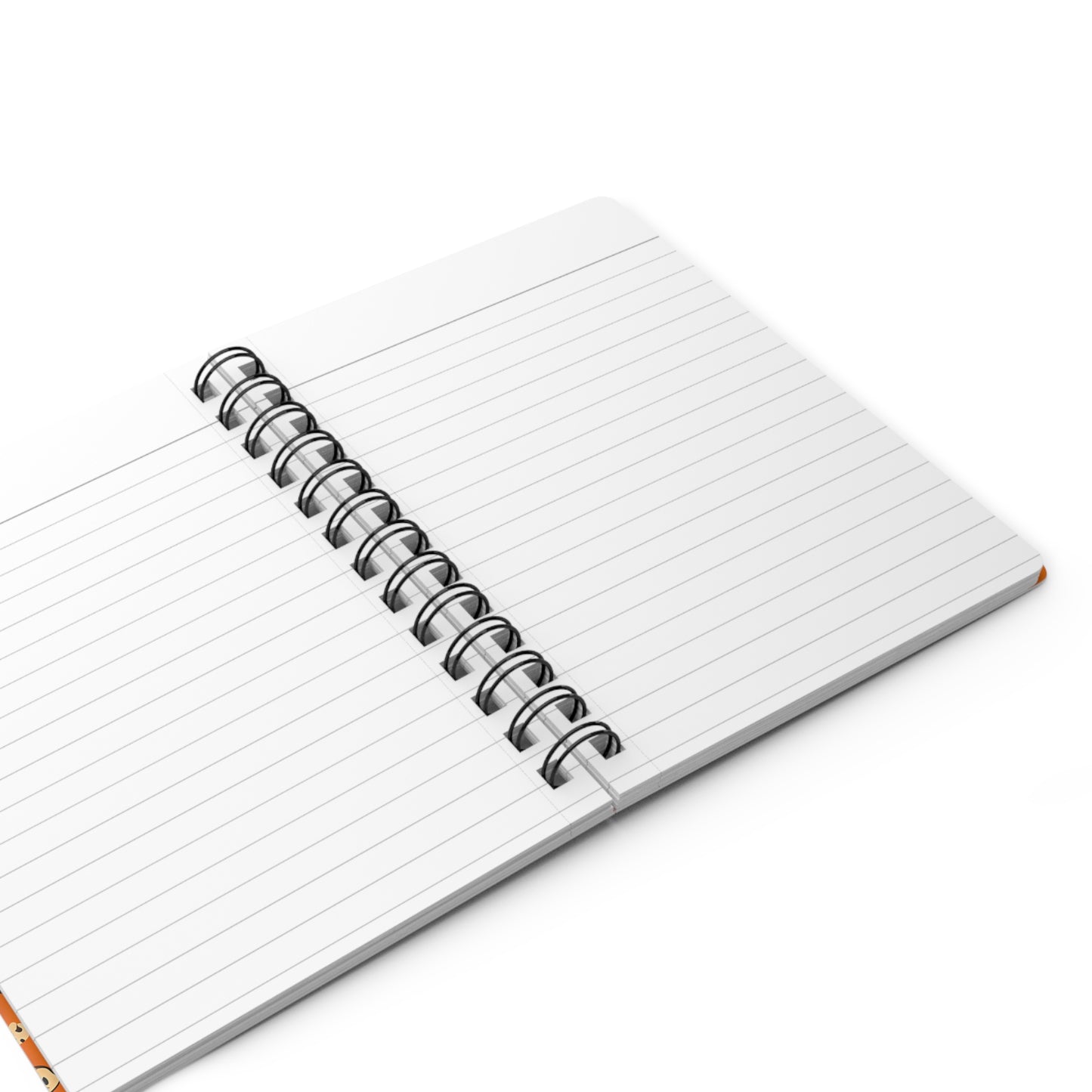 Orange Halloween Mushrooms Spiral Bound Notebook | Lined Pages | Grimoire | Book of Shadows