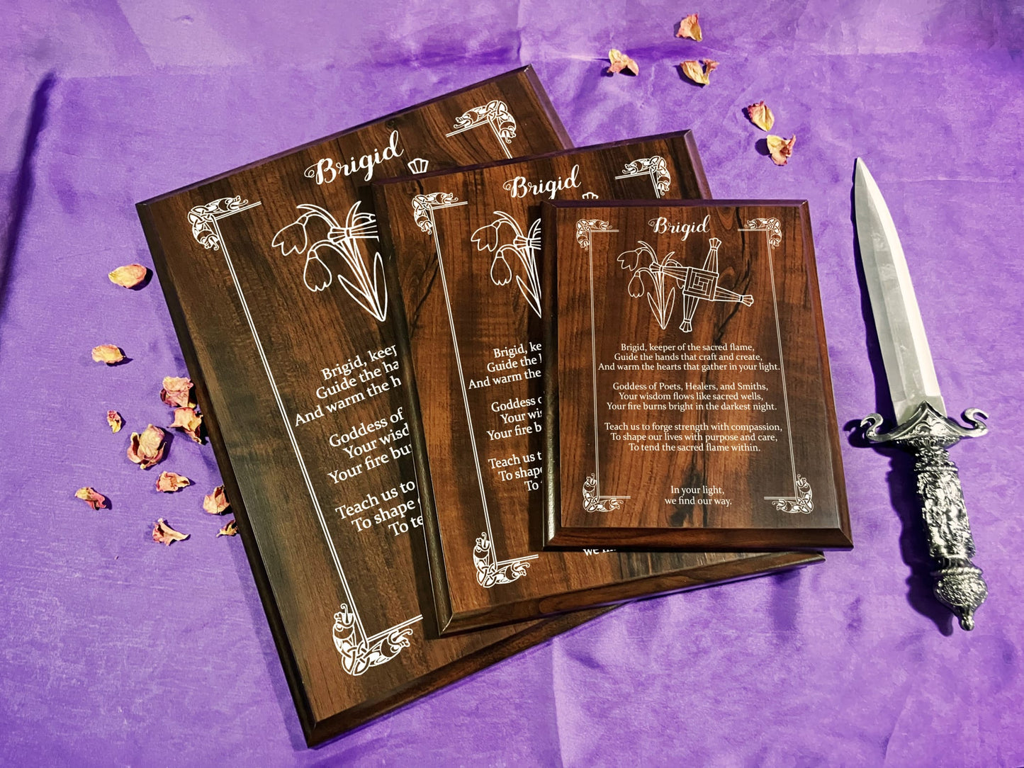 Brigid Prayer Pagan Wall Plaque