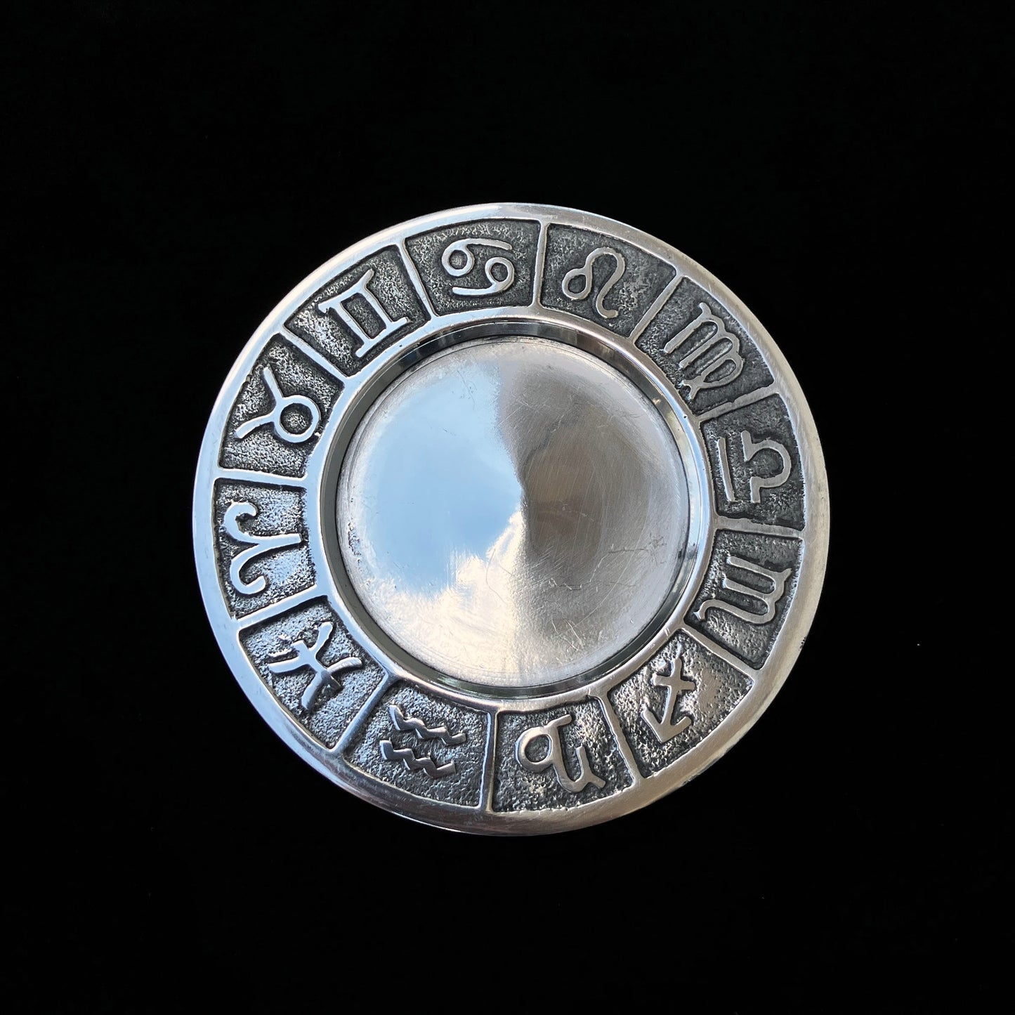 Small Offering Plate for Altars | Zodiac | Pillar Candle Holder | Incense Plate