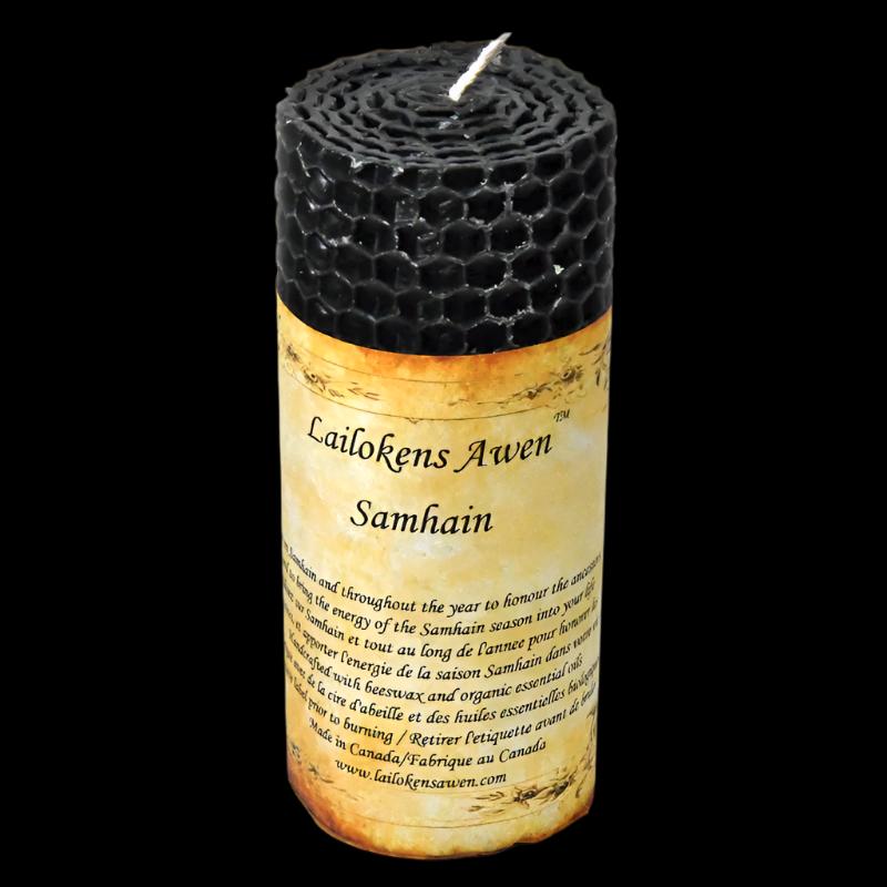 4" Samhain Beeswax Altar Candle