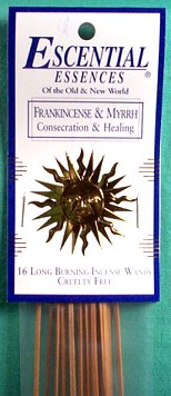 Frankincense & Myrrh Escential Essences Incense Sticks 16 pack