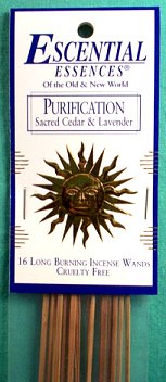 Purification Escential Essences Incense Sticks 16 pack