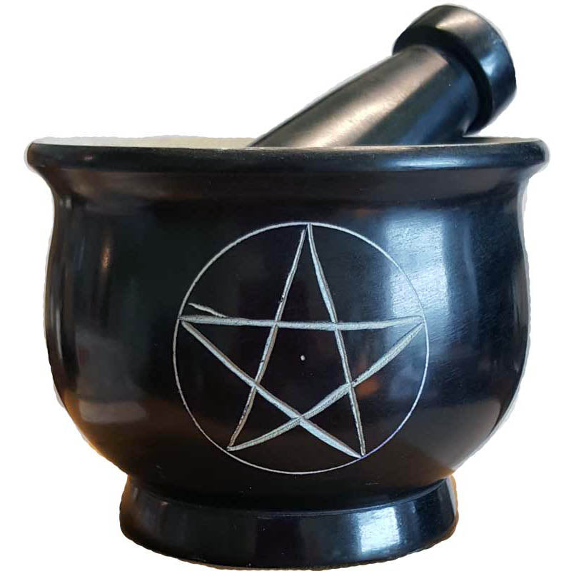 Pentagram mortar and pestle set | 2 Sizes