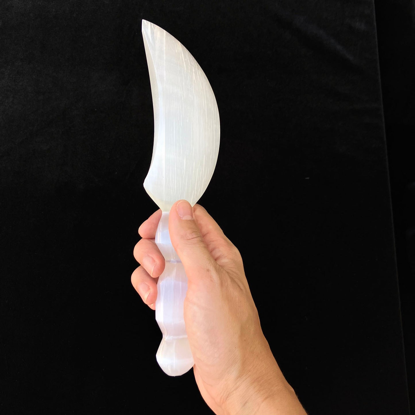 Selenite Athame - 10" Ritual Knife