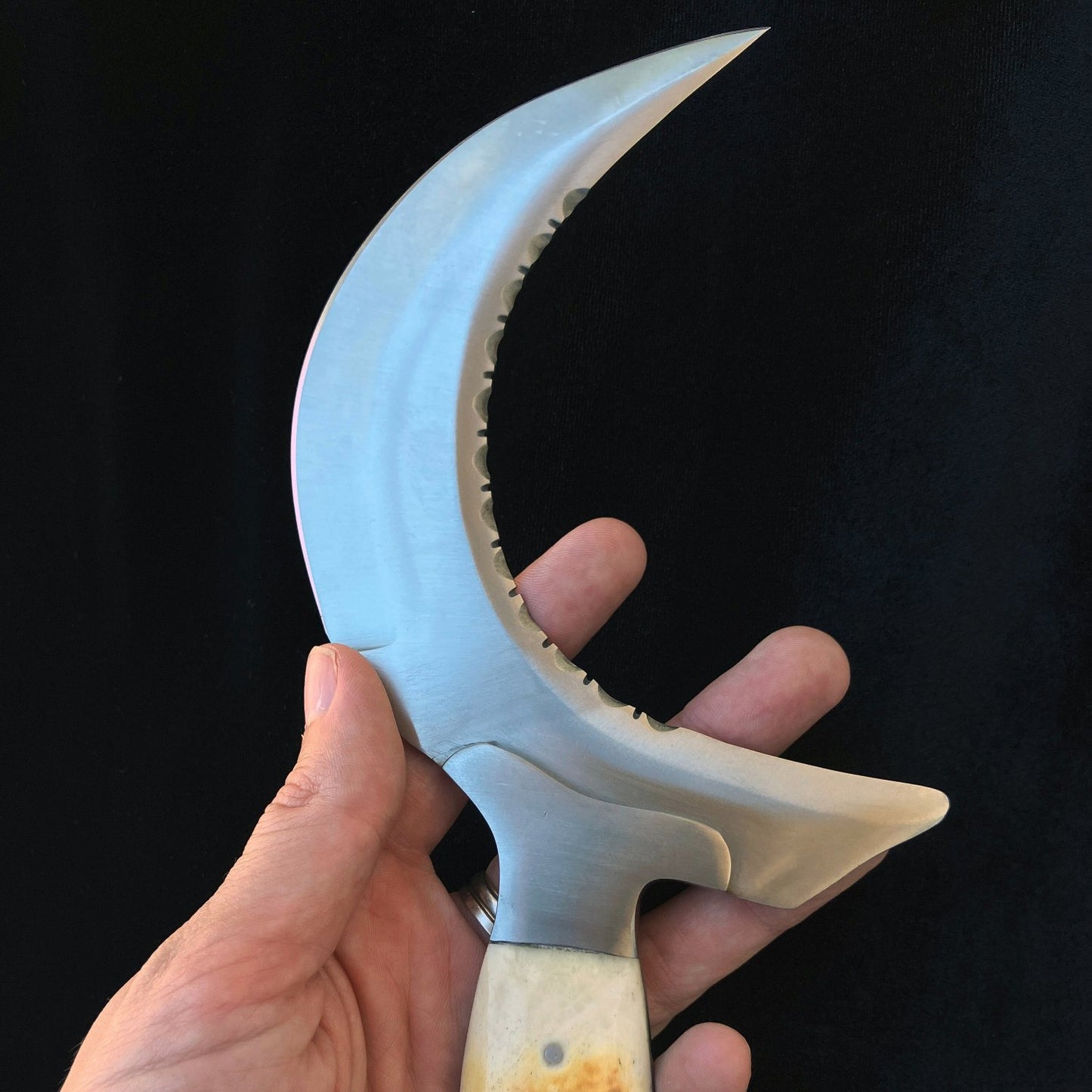 Druidic Boline with Bone Handle - 10" Ritual Knife