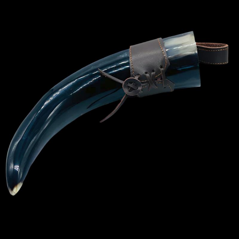 12" Viking Drinking Horn | Authentic Water Buffalo Horn