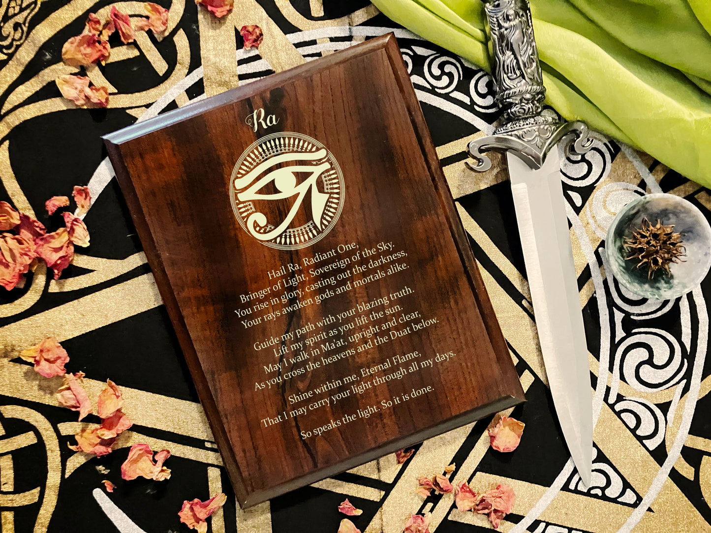 Ra Prayer Pagan Wall Plaque