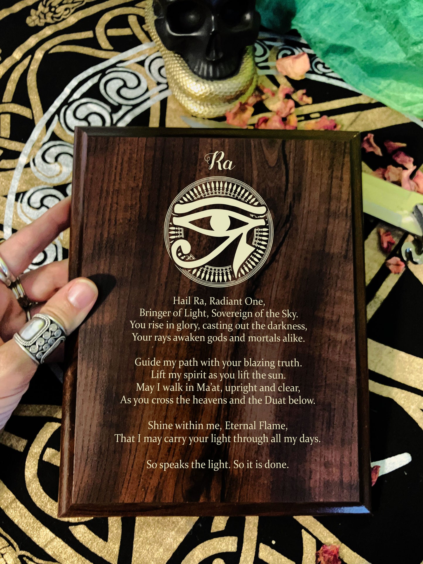 Ra Prayer Pagan Wall Plaque