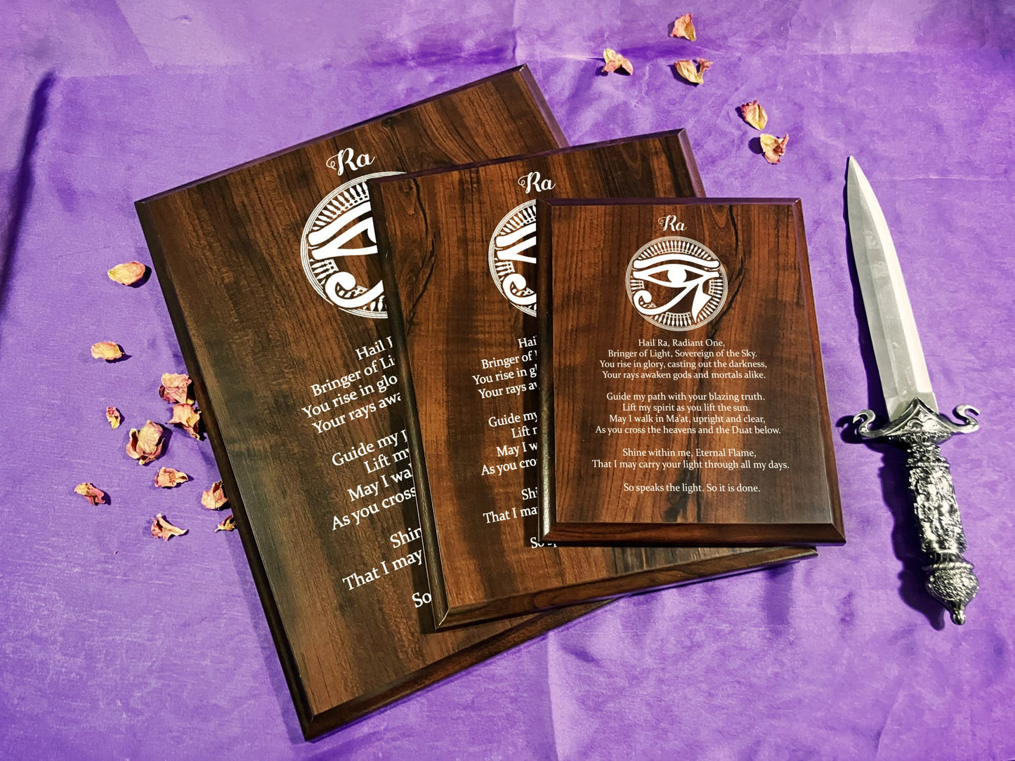 Ra Prayer Pagan Wall Plaque
