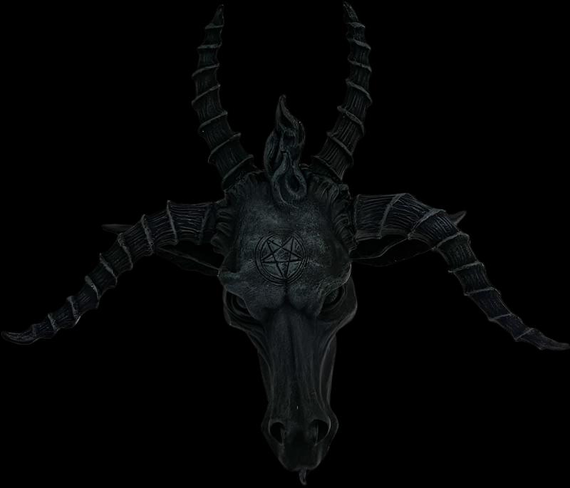 Baphomet Head Wall Hanging 8"