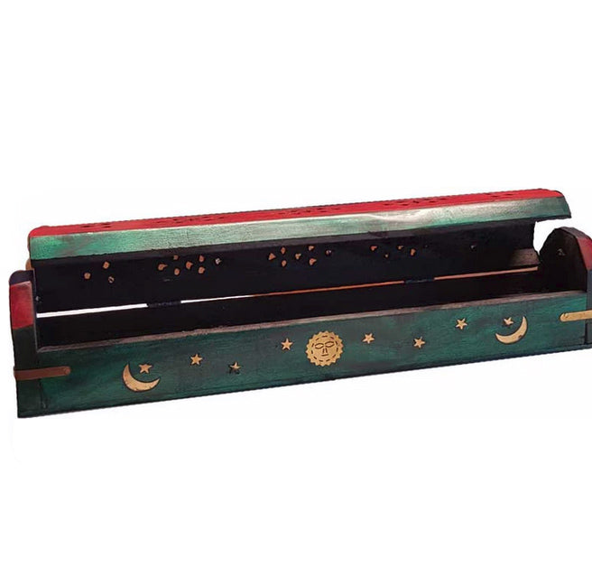 Sun & Moon Flip Top ash catcher | Stick & Cone Incense 12"
