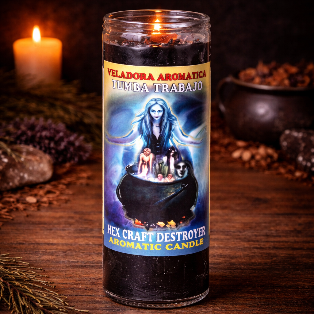 Hex Breaker / Destroyer Ritual Candle – Protection & Hex Removal Jar Candle