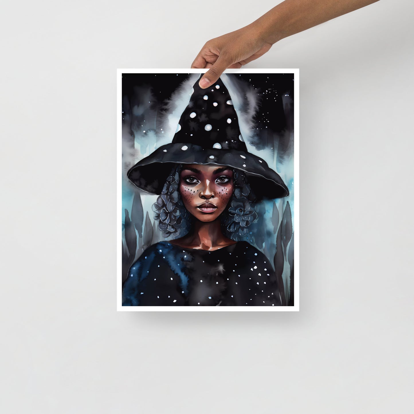 Witchy Art Print | Stargazing Hat
