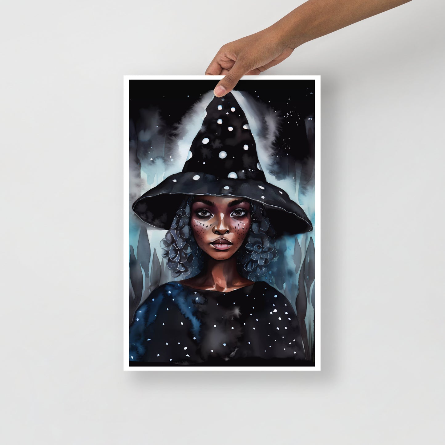 Witchy Art Print | Stargazing Hat