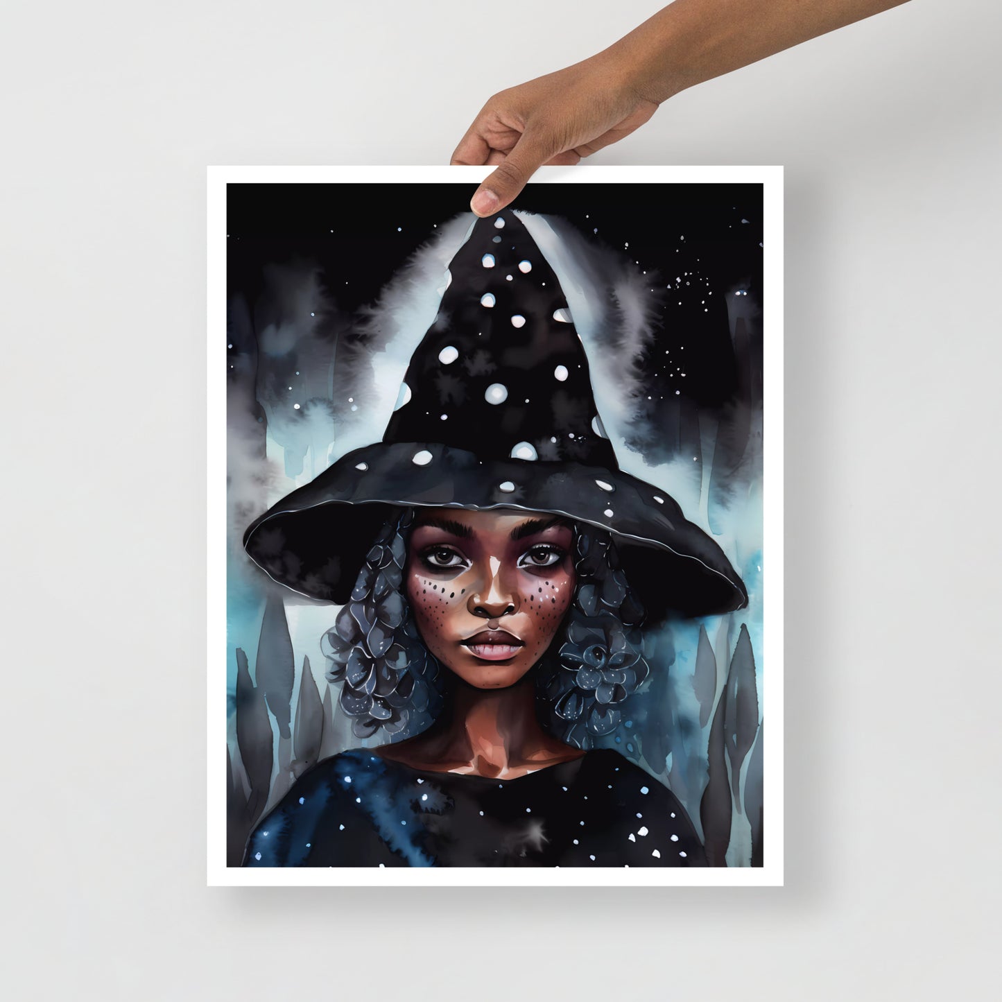 Witchy Art Print | Stargazing Hat