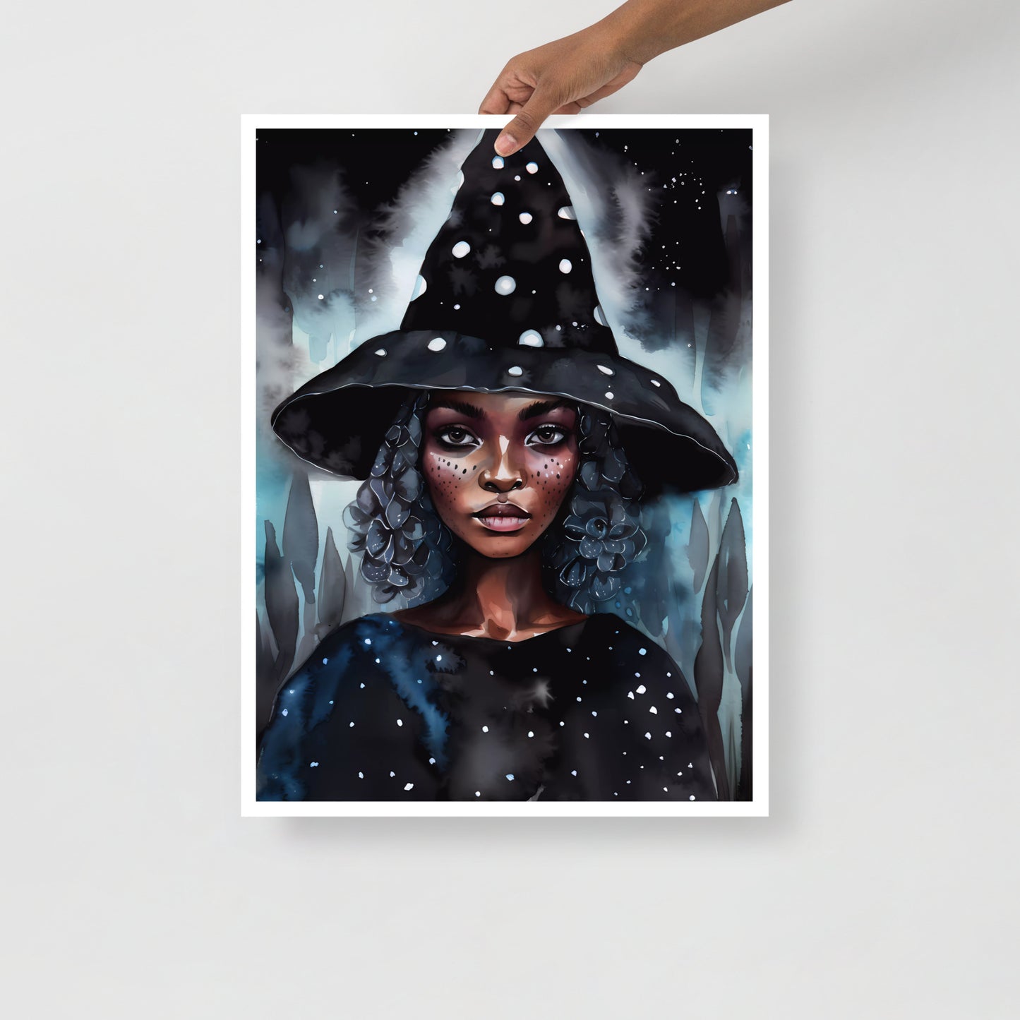 Witchy Art Print | Stargazing Hat