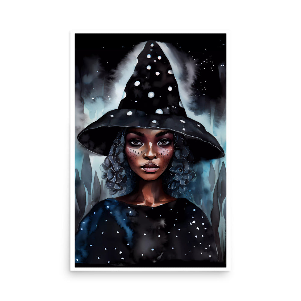 Witchy Art Print | Stargazing Hat