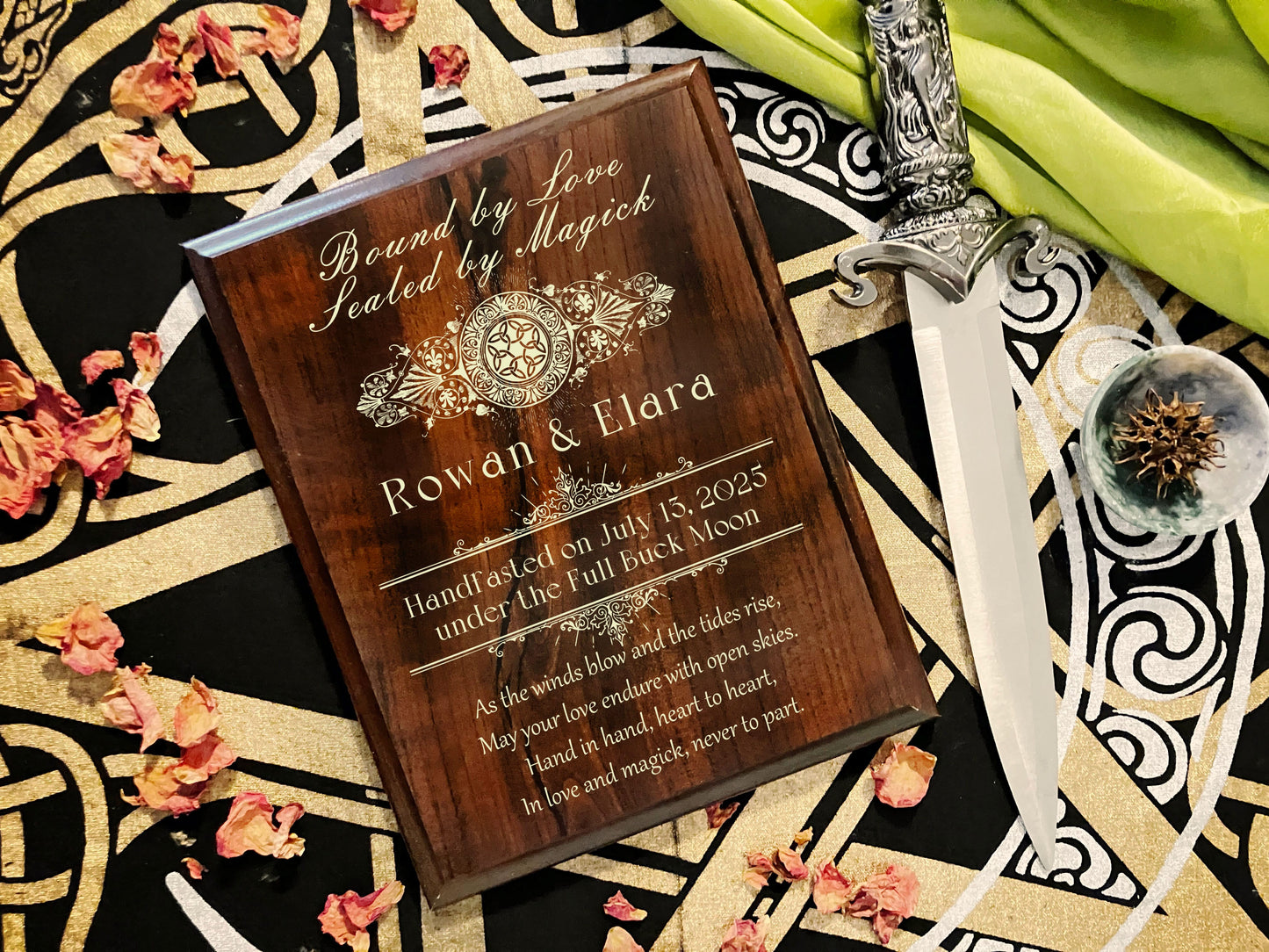 Personalized Handfasting Plaque | Custom Handfasting Gift