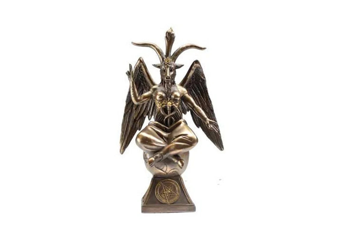 Baphomet Statue - 9 1/2” Resin cast statue