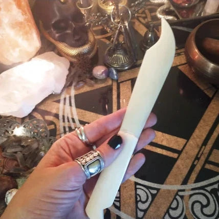 Bone Athame - 9" Ritual Knife
