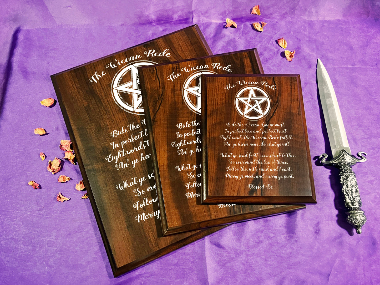 Wiccan Rede Plaque | Pentagram Design
