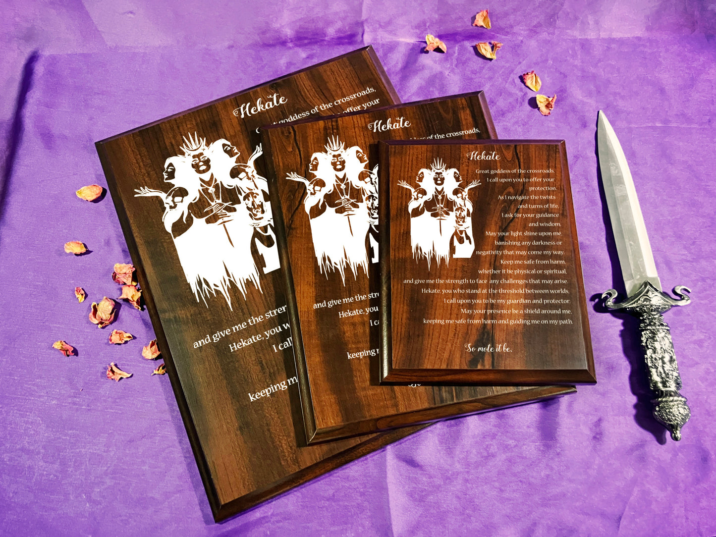 Hekate Prayer Pagan Wall Plaque