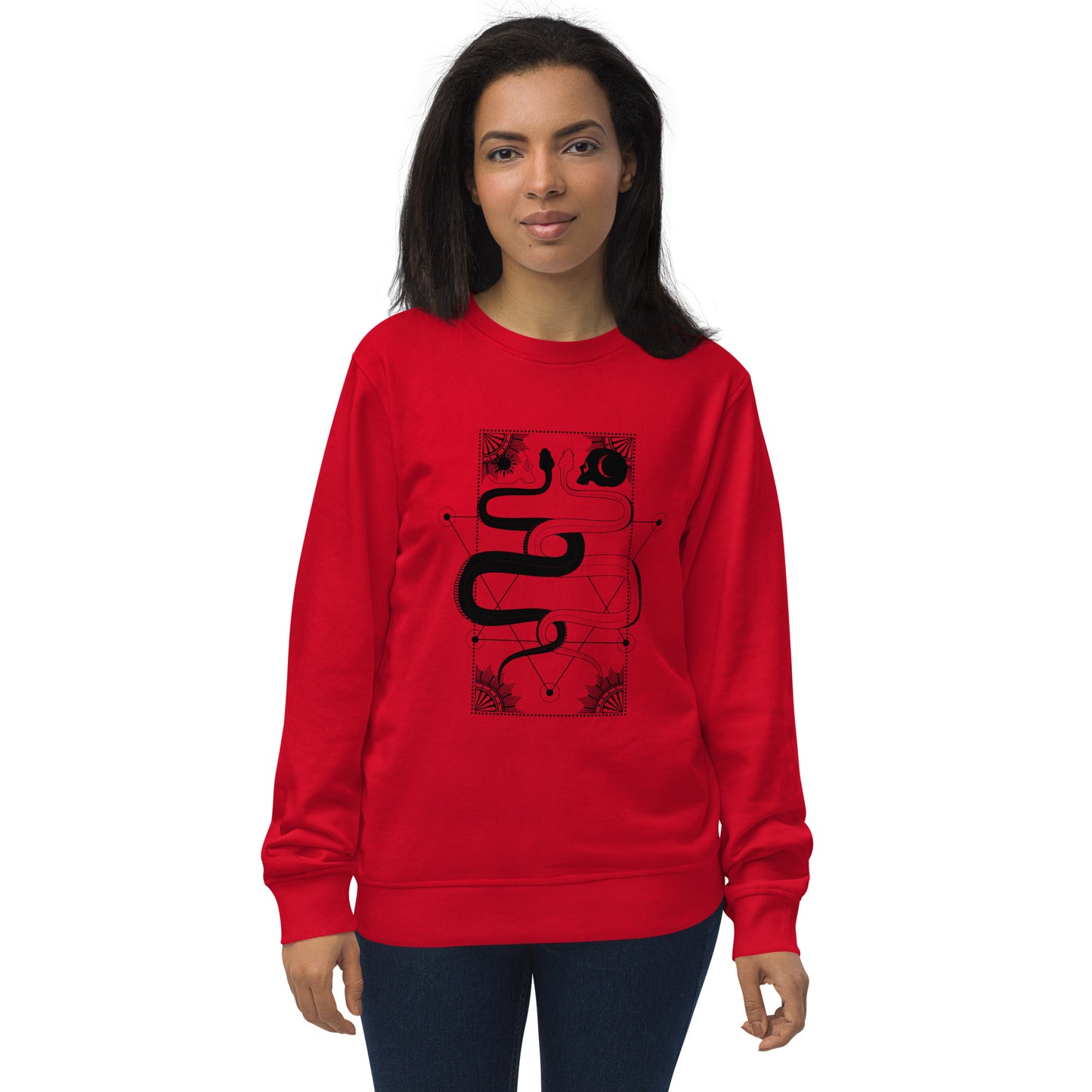 Esoteric Snakes | Witchy Sweatshirt | Unisex | Organic & Eco Friendly | Tarot Occult Design