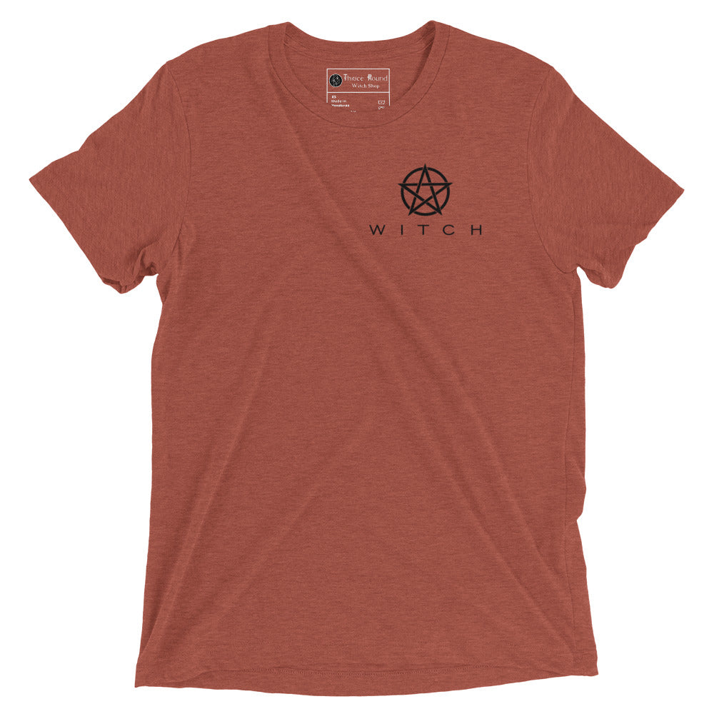 WITCH Pentagram Short sleeve t-shirt | Witchy Tshirts