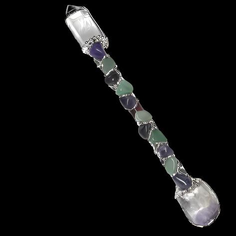 Crystal Wand | HEALING | Aventurine, Amethyst & Clear Quartz Crystal