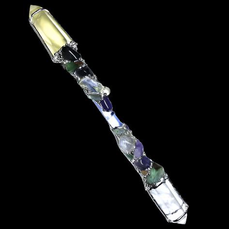 Crystal Wand | MENTAL WELLNESS | Amethyst, Chrysoprase, Citrine