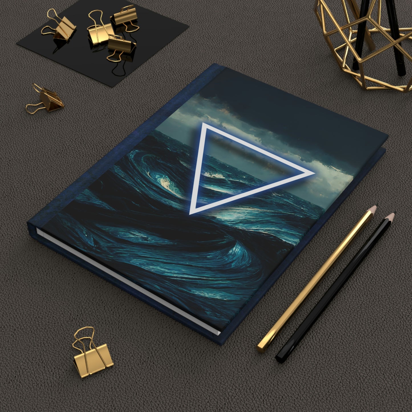 Elemental Book of Shadows - WATER - Hardcover Grimoire for Witches, Pagans, Wiccans - 150 lined page notebook