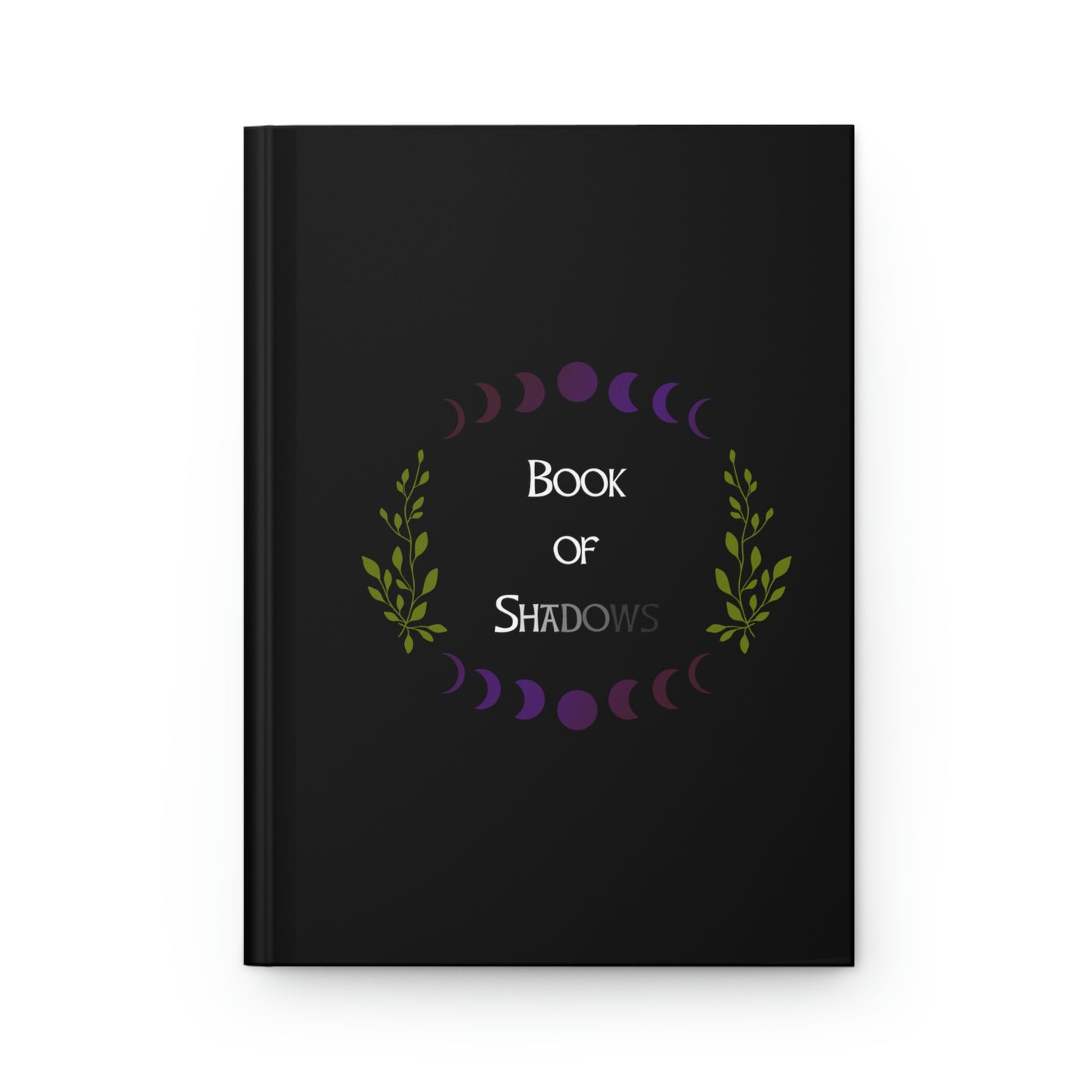 Book of Shadows - Moon  Phase & Plants - Hardcover Grimoire for Witches, Pagans, Wiccans - 150 lined page notebook