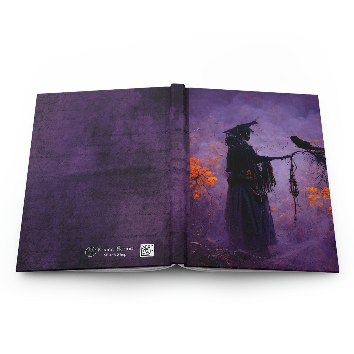 Samhain Inspired Book of Shadows - Witchy Notebook - Hardcover Grimoire