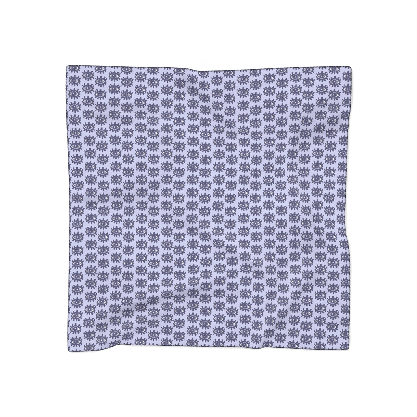 Witches Veil - Purple Blue Psychic Eye Print Veil / Head Scarf - Witchy scarf perfect for veiling or fashion - Sheer, lightweight chiffon