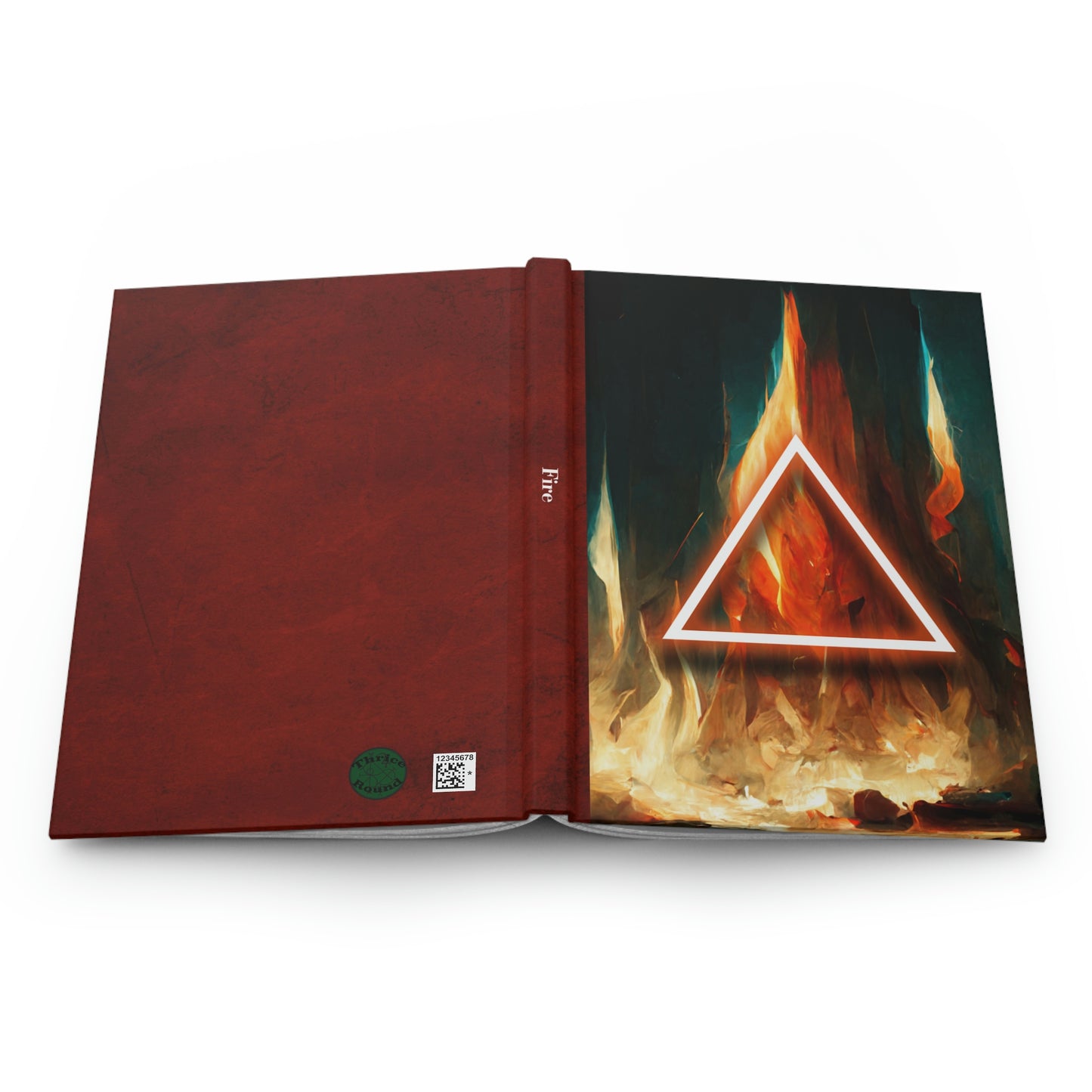 Elemental Book of Shadows - FIRE - Hardcover Grimoire for Witches, Pagans, Wiccans - 150 lined page notebook