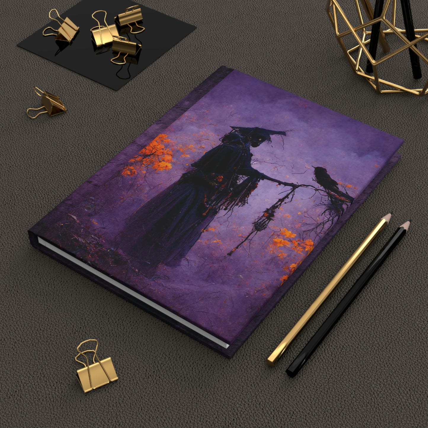 Samhain Inspired Book of Shadows - Witchy Notebook - Hardcover Grimoire