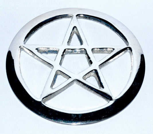 Mini Metal Pentagram altar tile 2 3/4"