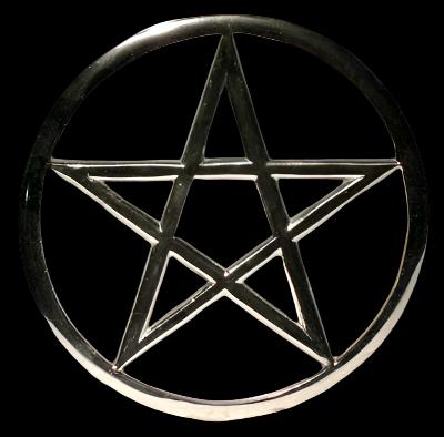 Cut-Out Pentagram altar tile 5 3/4"